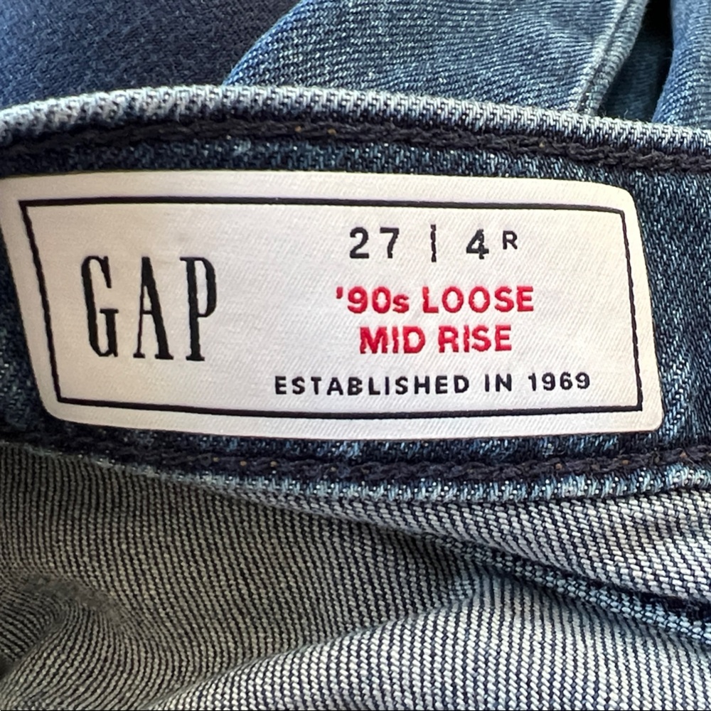 GAP Blue '90s Loose Mid Rise Jeans